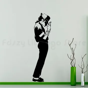 

Michael Jackson naklejka Vinyl Sticker tancerz Wall Art Decor muzyka wnętrze domu projekt pokojuH432