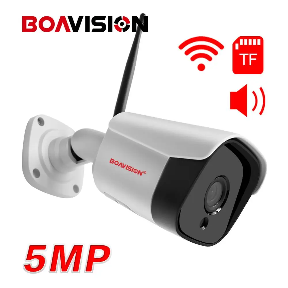 

1080P 5MP Wireless Wifi Bullet IP Camera Onvif IMX307 Metal Outdoor Two Way Audio IR 20M Night Vision Security CCTV Camera CamHi