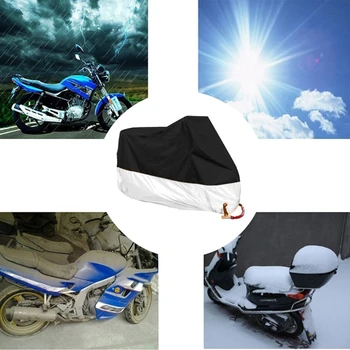 

Waterproof Outdoor Motorbike UV Protector Rain Dust Bike Motorcycle Cover Size L/XL E7CA