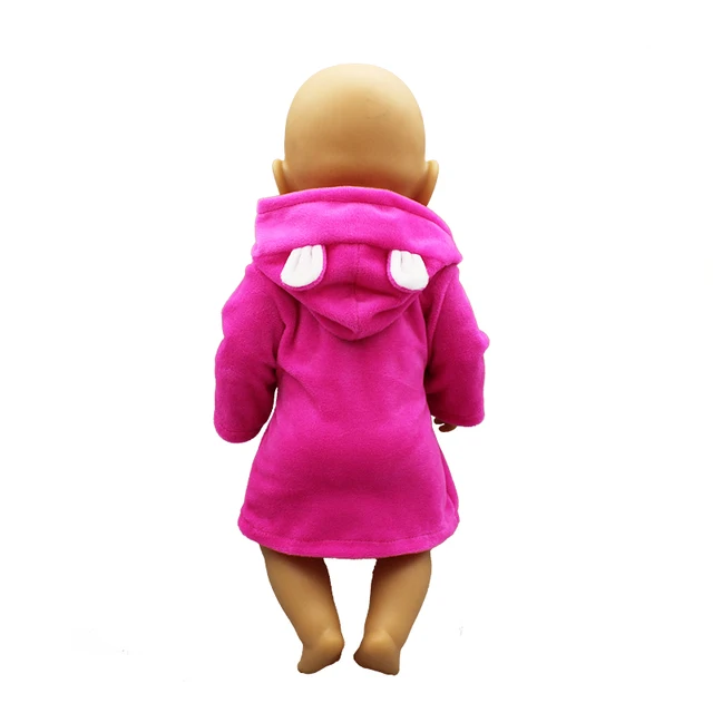 New bathrobe Doll Clothes Born Babiy Fit 17 inch 43cm Doll Accessories For Baby Festiival Gift 3