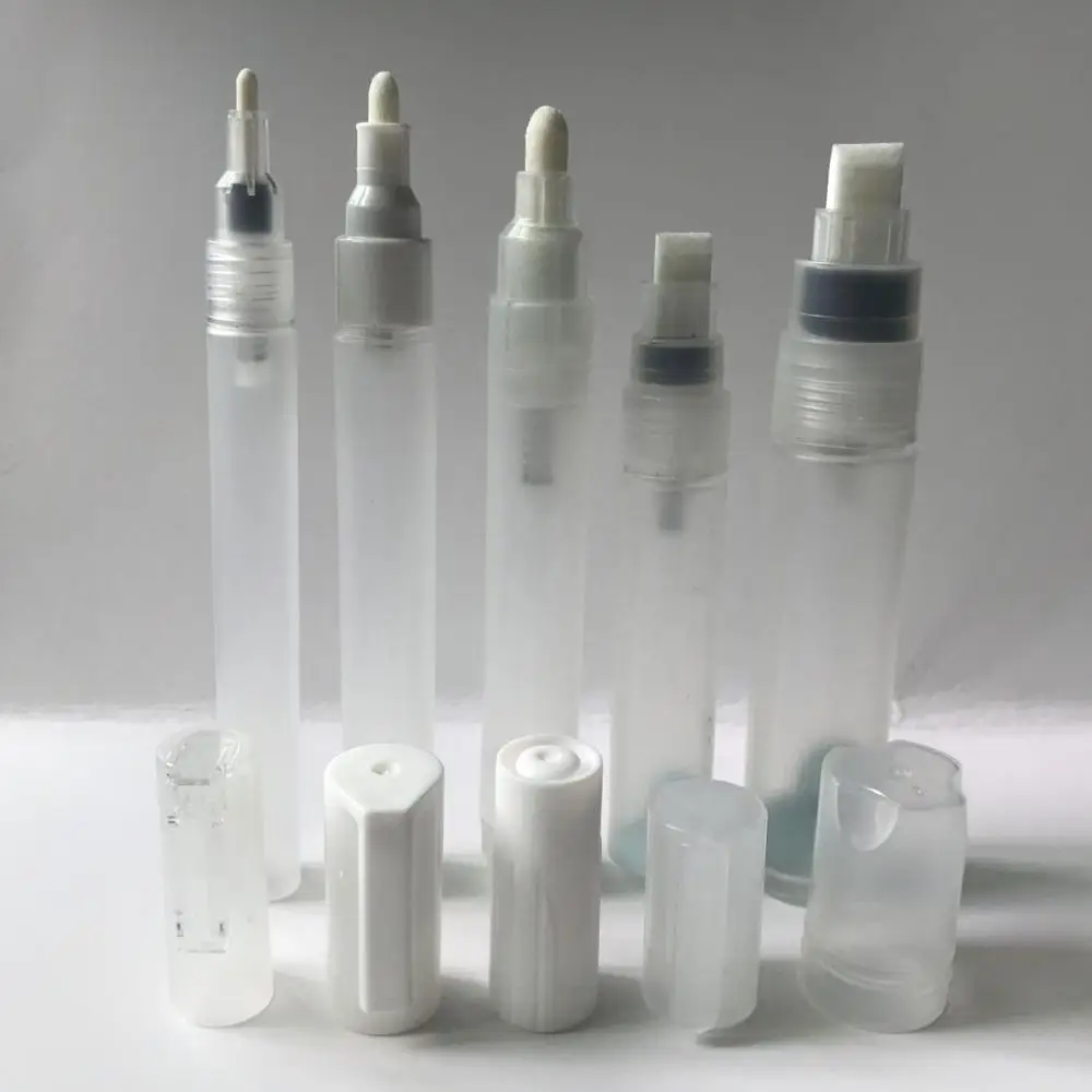 플라스틱 반복 가능 빈 펜 막대 1 개 3mm 5mm 6mm 6.5mm 8mm 10mm 15mm 30mm 배럴 튜브, 그래피티 펜 액체 분필 페인트 펜