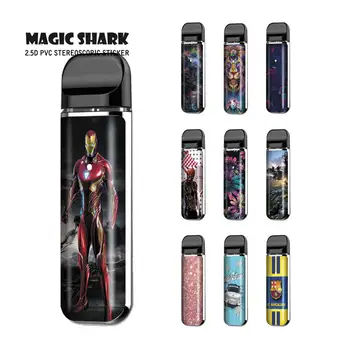 

Magic Shark 2.5D Stereo PVC Painting FC Barcelona Lion Sticker Case Film Cover Skin for Smok Novo 2