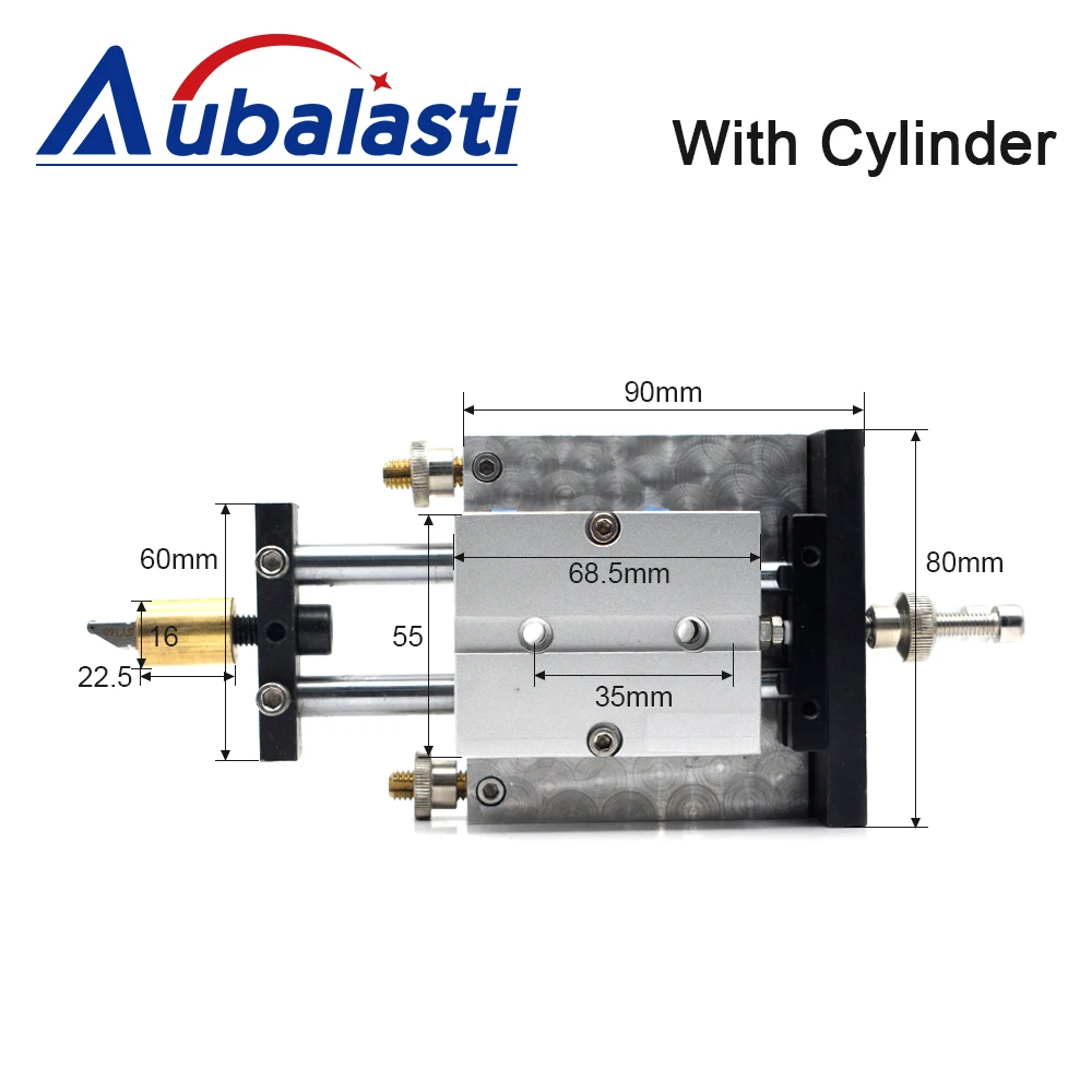 Aubalasti Full Automatic Glass Cutting Machine Double Column Cutter Box With Oil Cup or With Cylinder CNC Glass Cutter Machine