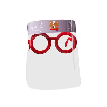 

40pcs Children's Protective Mask Goggles Cartoon HD Coated Anti-fog Splash-proof Frame Plastic PET Foldable Light Safety Goggles