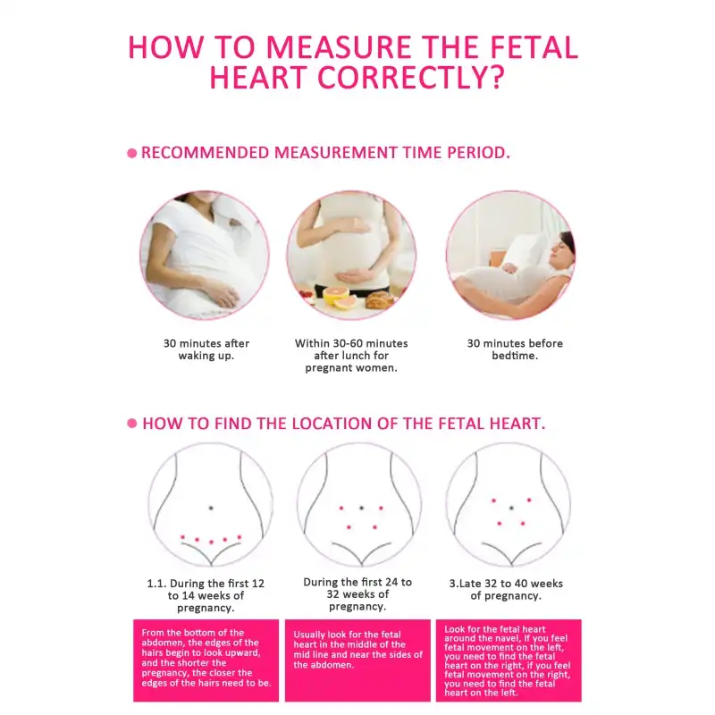 Handheld Fetal Doppler Prenatal Heartbeat Monitor Baby Heart Rate Detector  Household Sonar Doppler For Pregnant|Fetal Doppler| - AliExpress