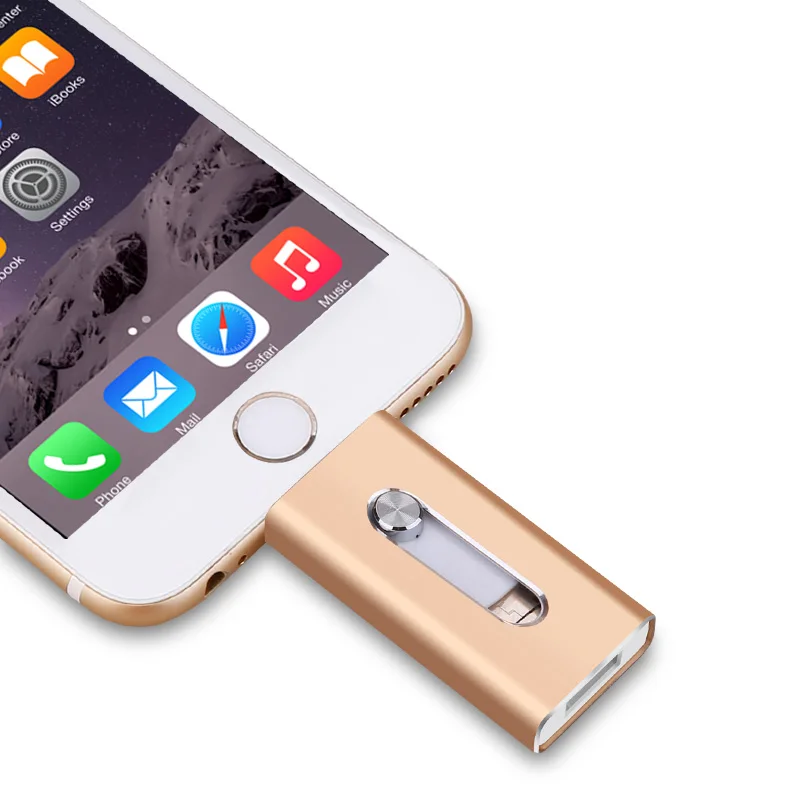 OTG USB флэш-накопитель USB2.0 для iPhone/iPad/IOS/Android/PC 64 ГБ 32 ГБ 16 ГБ 128 ГБ флеш-накопитель 3 в 1 высокоскоростной Флешка USB C micro usb ФЛЕШКА type c usb
