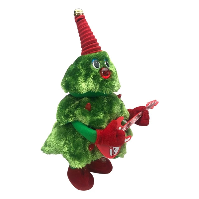 2021 New Cute Cartoon Christmas Tree Plush Toy Stuffed Electric Toy Party Singing Dancing 2