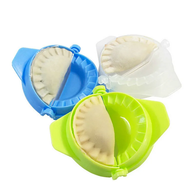 1 ШТ. Пластиковые DIY Клецки Чайник Плесень Устройство Ручной Тесто Пресс Jiaozi