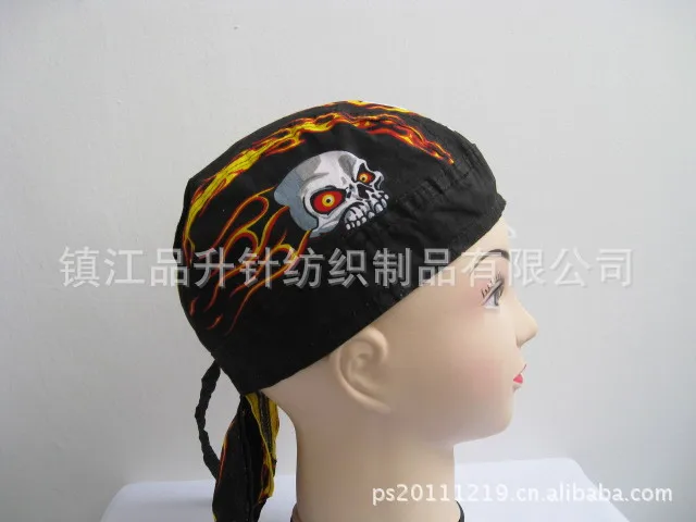 

Customizable Cotton Skull Printed Pirate Hat Muslim Fashion Bag Cap Printed Logo