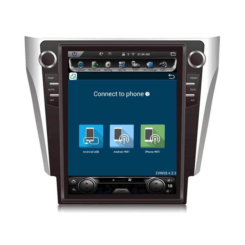 

12.1" tesla style vertical screen android 6.0 32G Car GPS radio Navigation for Toyota Camry Aurion Daihatsu Altis 2012-2017