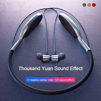 

Willkey Earphone Bluetooth5.0 Wireless Headset Magnetic Neckband Wireless Earphones Sport Earbud with Noise Cancelling Mic