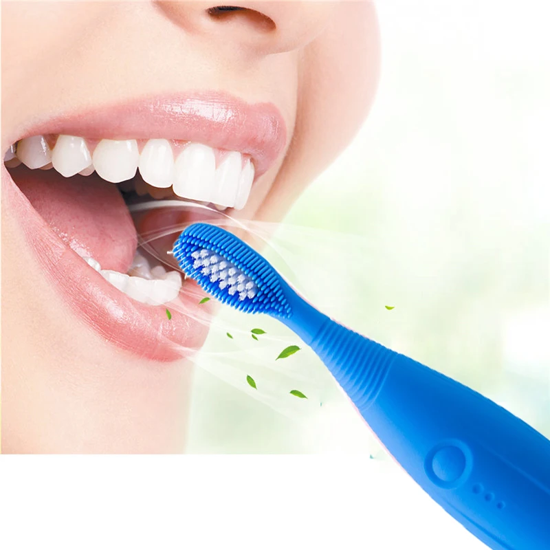 Hot IPX6 Waterproof Sonic Electric Toothbrush Silicone Waterproof Toothbrush Silicone Deep Clean Oral Brush Soft Rubber Toothbru Hot IPX6 Waterproof Sonic Electric Toothbrush Silicone Waterproof Toothbrush Silicone Deep Clean Oral Brush Soft Rubber Toothbru