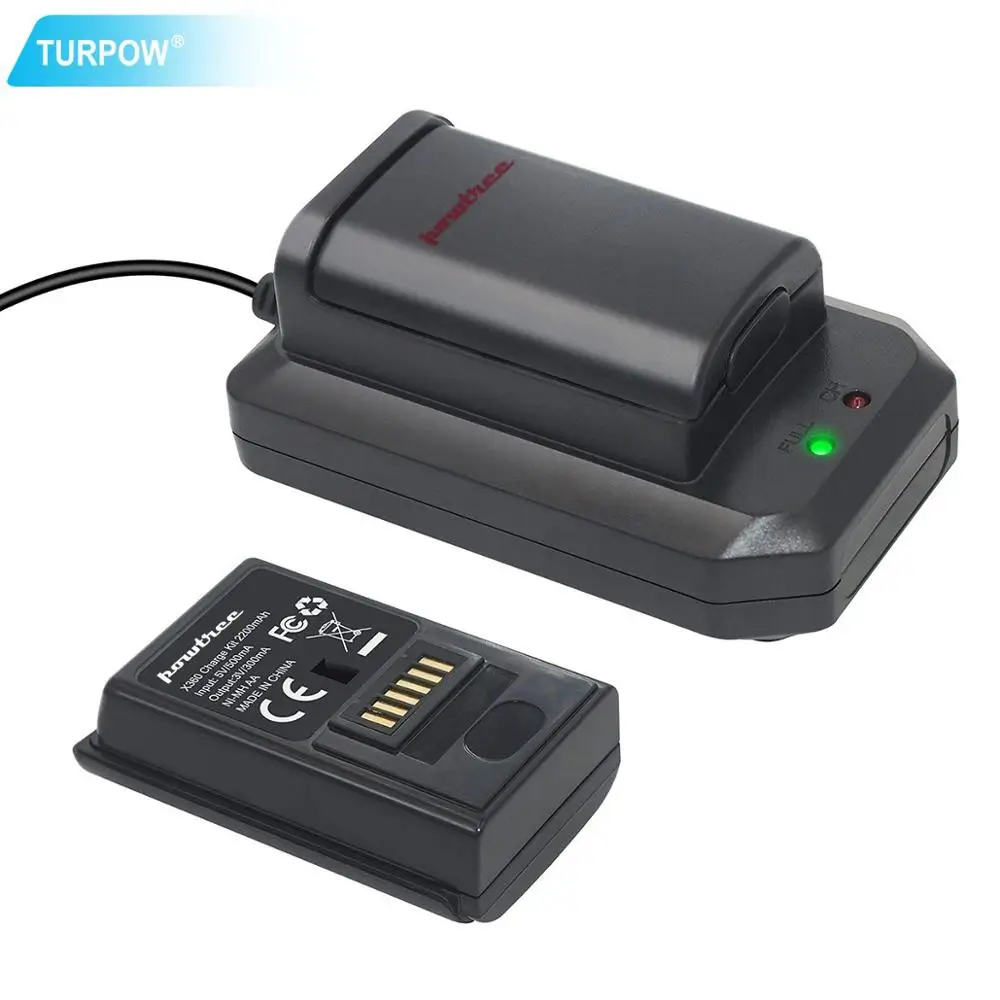 Turpow 2 шт батареи для Xbox 360 беспроводной/проводной контроллер ni mh 3V 6000mAh зарядный