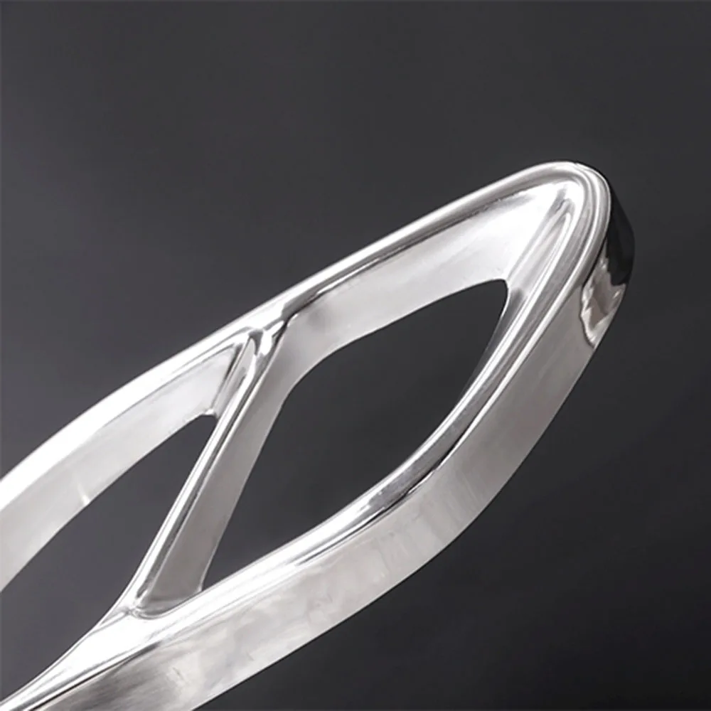 1 пара автомобиля Серебряный выхлопной трубы наконечник Крышка для Mercedes Benz GLC W176 W205 W212 W246 W213 X166 W166 X253