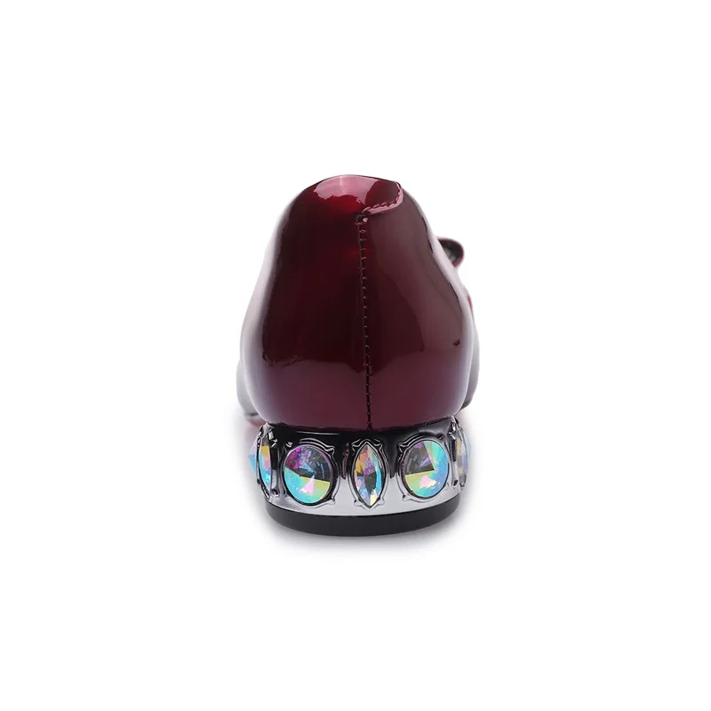 EGONERY/новая весенняя повседневная женская обувь на плоской подошве; удобная женская обувь с острым носком из натуральной кожи с металлическим узором; Прямая поставка