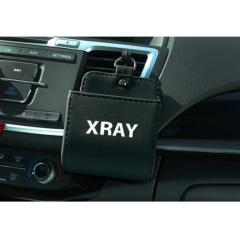 Коробка-органайзер в автомобиль для Lada Xray автомобильный держатель телефона на вентиляции Карманный автомобильный мешок для хранения мусора для телефона сигаретные ключи монеты