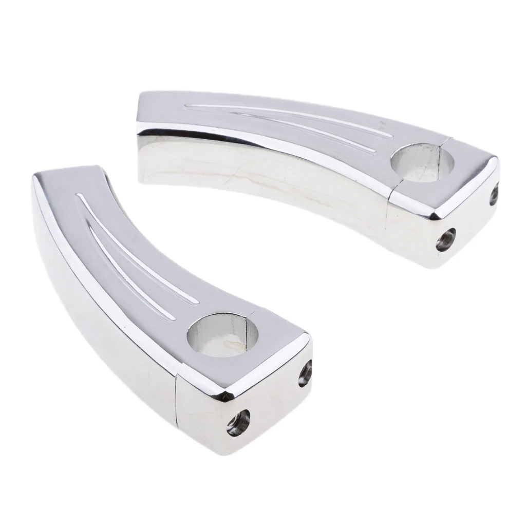 13cm Chrome Motorcycle Handlebar Pullback Risers for 7/8'' 22mm Bars