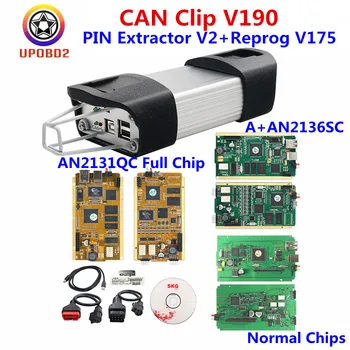 

New Can Clip V190 Diagnostic Interface Gold PCB AN2131QC AN2135SC AN2136SC Full Chip Can Clip Car Repair Tool Diagnostic Scanner