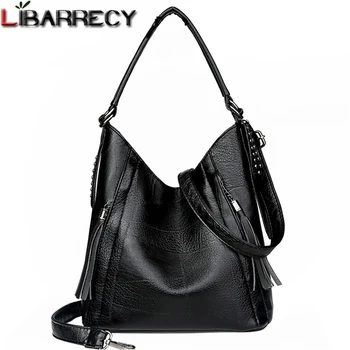 

Soft Leather Tassels Tote Luxury Handbags Women Bags Designer Ladies Hand Shoulder Crossbody Bags for Women 2020 New Sac a Main