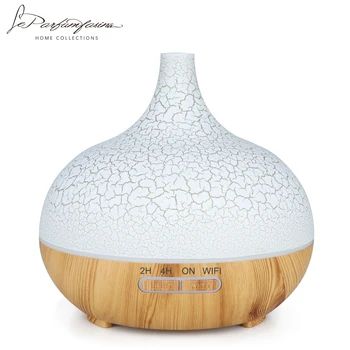 

NMT-211 400ml New Cracked Humidifier Wifi Control Humidifier Essential Oil Aromatherapy Machine With Seven Colors LED Light