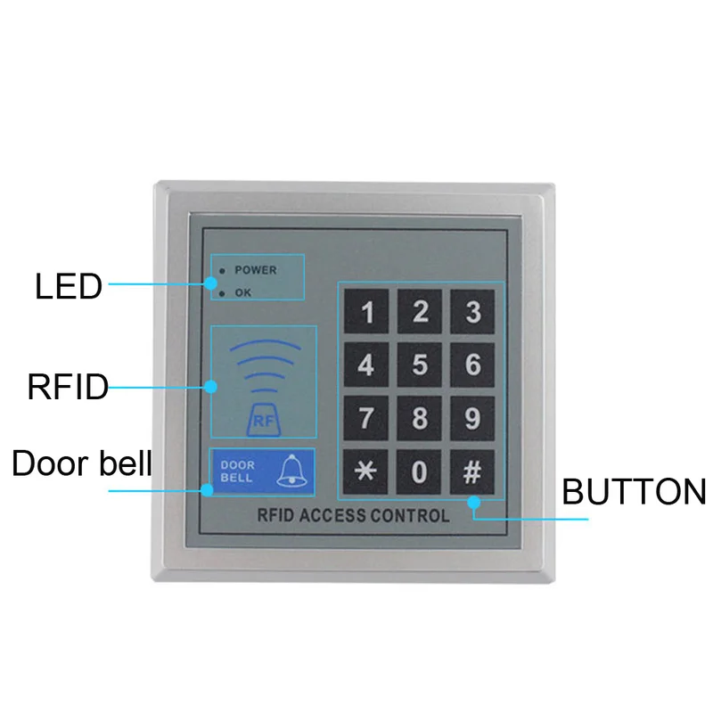 Система контроля доступа RFID электронная интегральная схема/блокировка карты ID устройство для EM карты или EM совместимая карта безопасный доступ к entr
