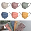 50/30/10PCs Thickened Protective Mask Pure Color Morandi Fashion Eyelashes Adult 3-layer Dust-proof and Anti-fly Wipe Face Mask 1