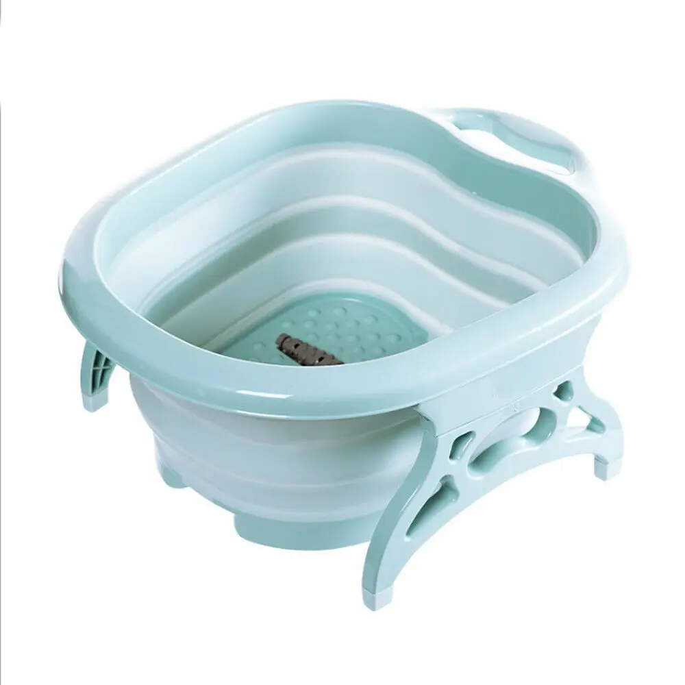 01 Bathtub Trays Foldable Foot Spa Pedicure Buckets Hot Water Tub Massage Bath Soak Feet Conair - Цвет: 01