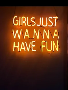 

Neon Sign For girls just wanna have fun resterant decorate light home Hotel Arcade DISPLAY BUSINESS Impact Attract light