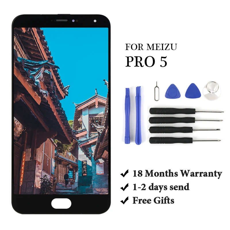 

5.7inch LCD For Meizu Pro 5 LCD Display Touch Screen Panel Digitizer Assembly Replacement Parts With Gift For Meizu Pro 5 LCD