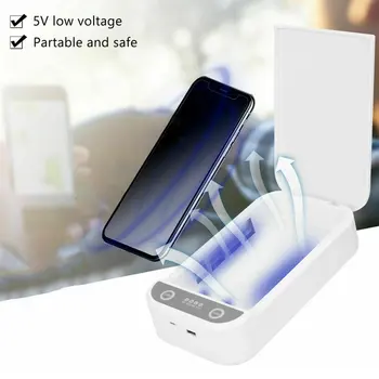 

Mobile Phone Sterilizer N95 Mask Sterilizer Small Uv Sterilization Cleaning Mobile Phone Uv Ultraviolet Disinfection Box