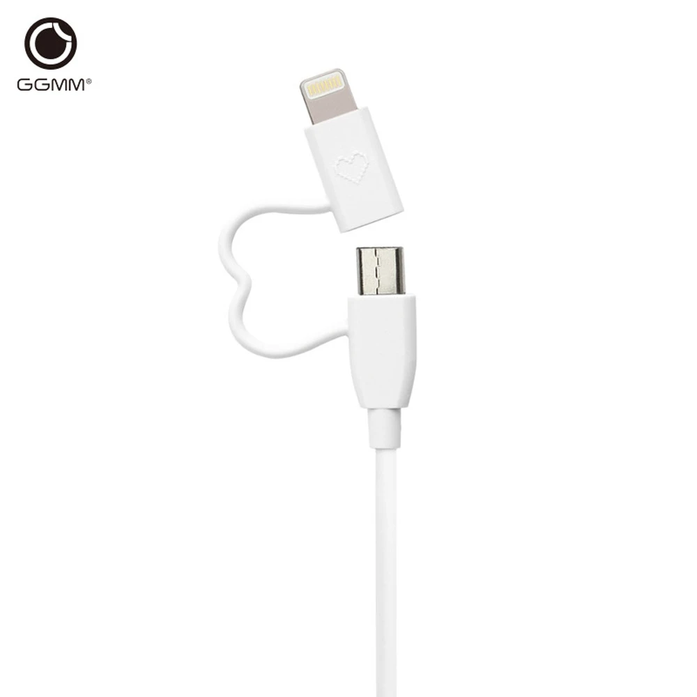 GGMM MFi Сертификация 8 Pin Micro USB 2.4A шнур данных 1 м