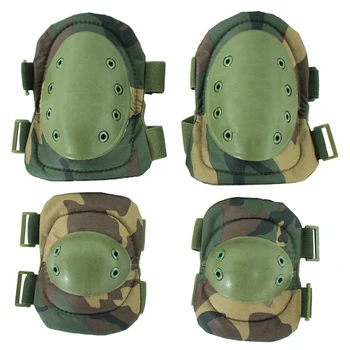 

4pcs Cycling Knee Elbow Hiking Outdoor Sports Anti Collision Protective Pad Set Skating Adjustable Straps Protector Gear Adult