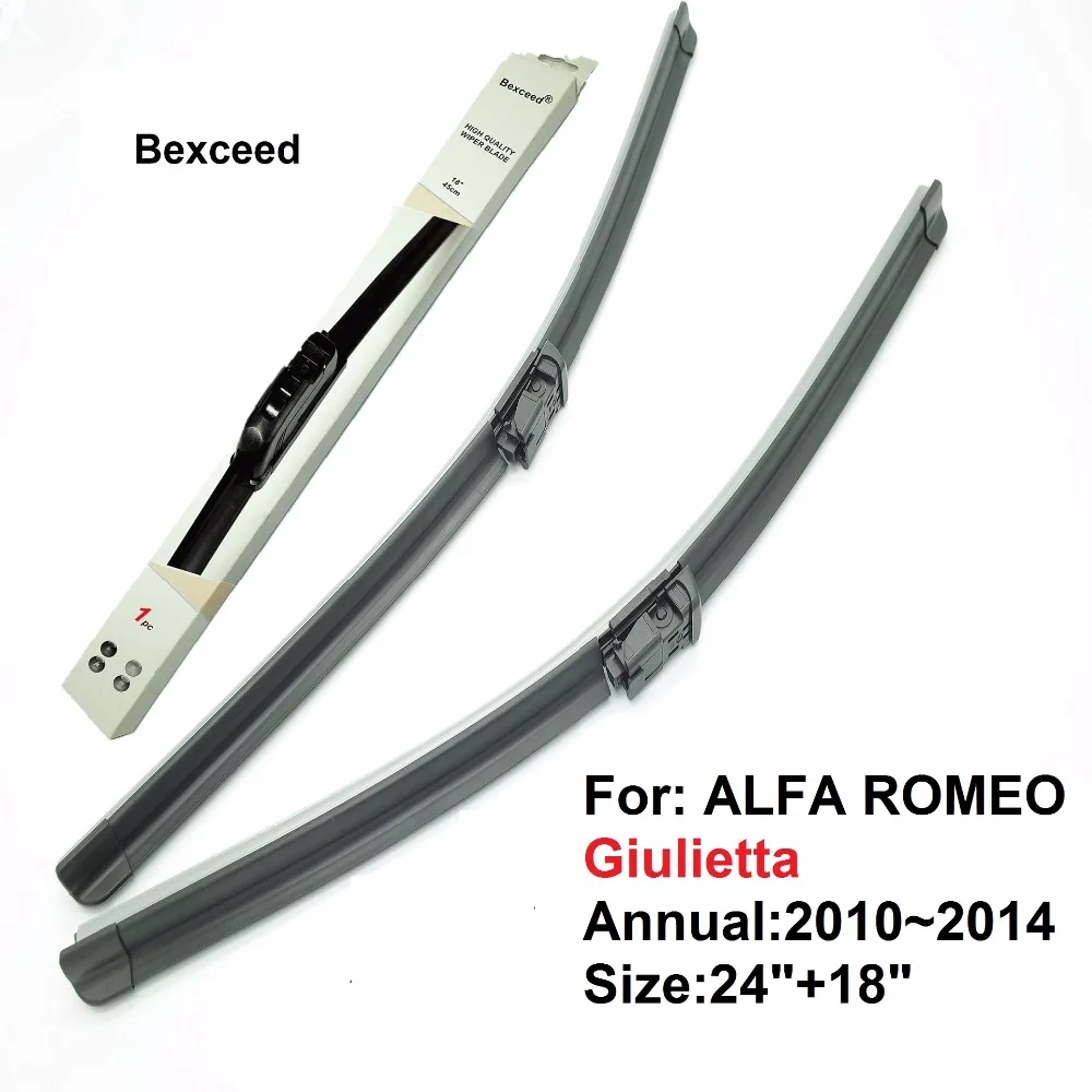 Flat Wiper Blade for Alfa Romeo Giulietta 24"+18" High Quality Bexceed
