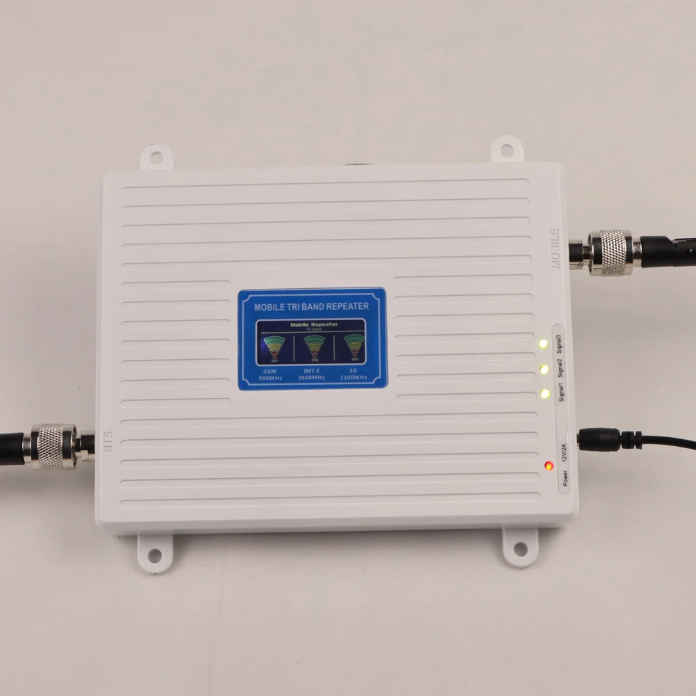 ZQTMAX 900 2100 2600 трехдиапазонный 2g 3g 4g повторитель GSM WCDMA UMTS LTE 2600 МГц усилитель сигнала сотового телефона 70 дБ усилитель сотовой связи