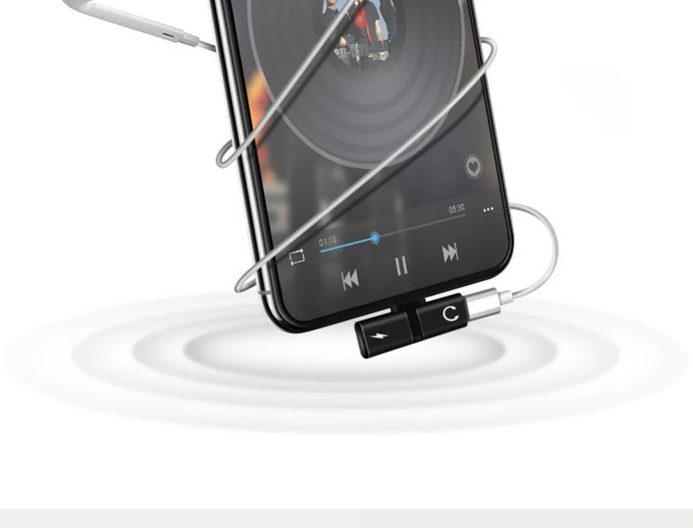 Whiyo адаптер сплиттер совместимый для i Phone 11 Pro Max 7X10 8 Plus кабель для наушников удлинитель 2 в 1 аудио адаптер