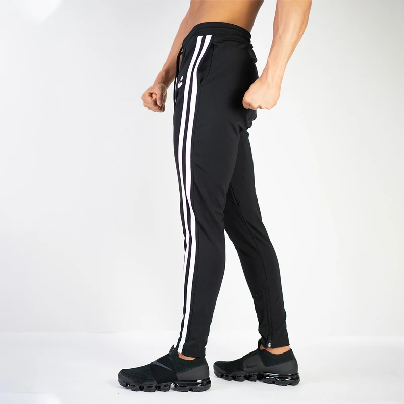 Мужская одежда мужские черные брюки jogger Фитнес Бодибилдинг спортивная одежда модная уличная брендовая повседневная мужская одежда