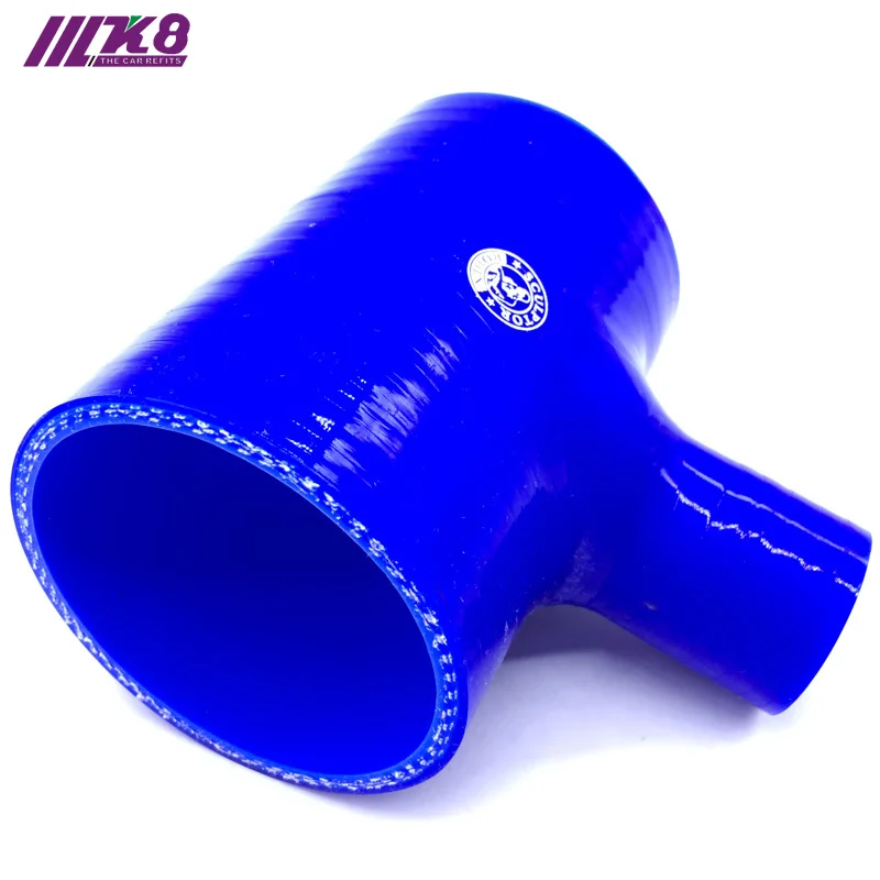2" 2.5" 2.75" 3" T Piece Silicone Hose 51 63 70 76mm T Shape Tube for 25mm/35mm ID BOV +Clamps