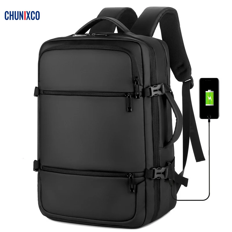 

CHUNIXCO Men Backpacks Fit 17inch Laptop Man Multifunctional Travel Backpack USB Charging Woman Backpack Anti-thief Mochila