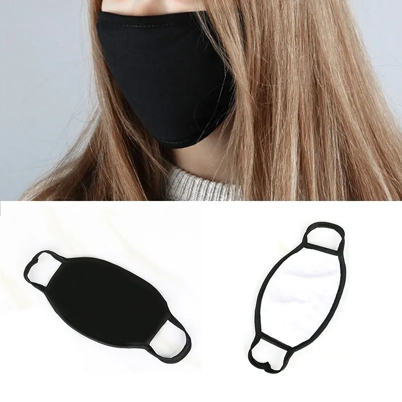 Унисекс ветрозащитная теплая маска для лица простые черные маски удобные