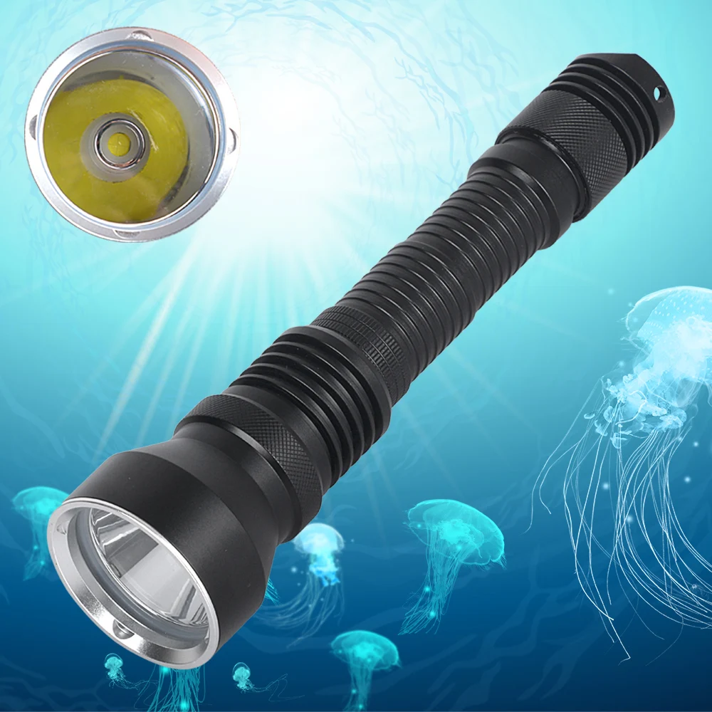 Новый 50000 люмен XHP70.2 светодиодный фонарик для дайвинга водонепроницаемый подводная лодка свет 100 м подводный фонарь для дайвинга с зарядное
