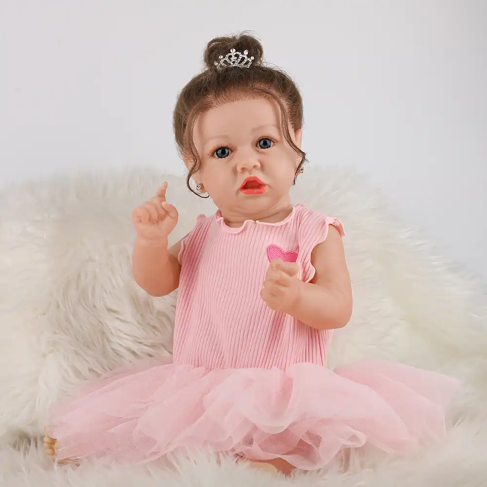 22 дюйма 55 см Reborn Baby Doll полный силиконовые куклы винил для маленьких игрушки