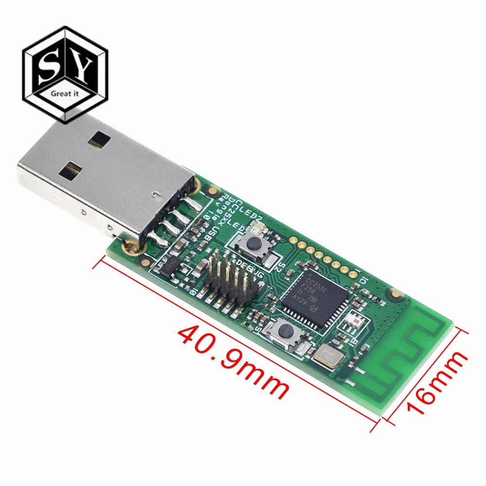 Беспроводной Zigbee CC2531 Sniffer Обнаженная плата пакетный протокол анализатор модуль с usb-портами Dongle Capture Packet Module