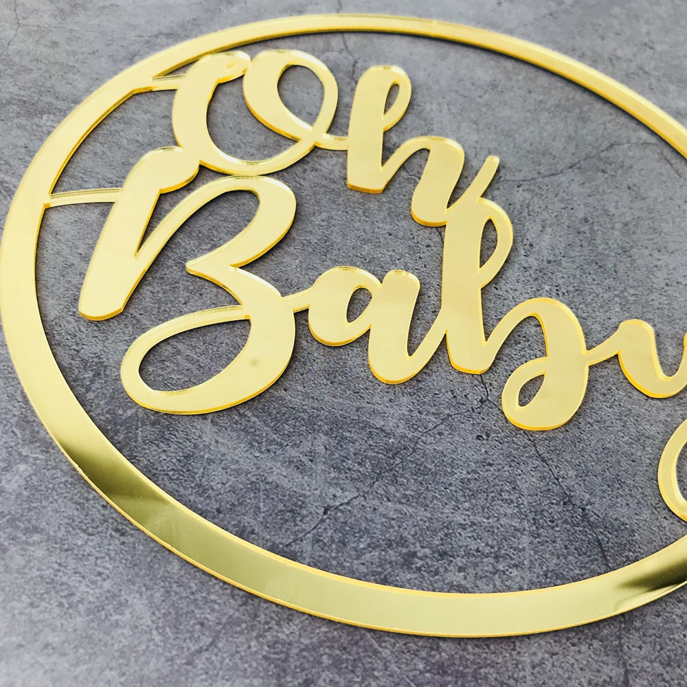 Oh Baby Sign Party Event Decorations for Baby Shower Decorations Backdrop Photo Prop Gender Reveal (4)