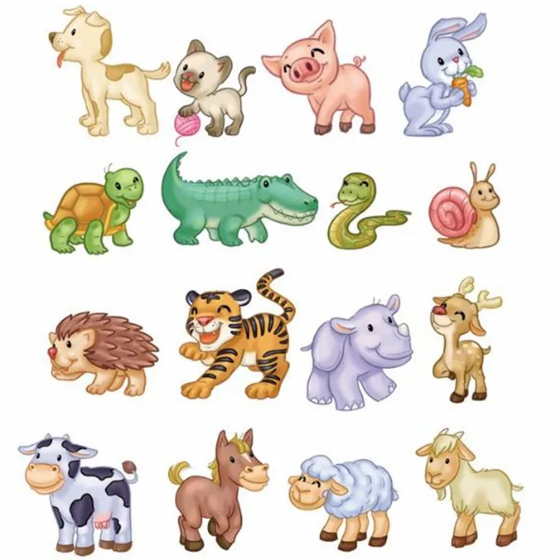 

Animals Hedgehog Tiger Dog Iron On Patches DIY Accessory Heat Transfer Washable Stickers For Clothes Bag Print Hoodies Jeans