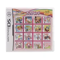 520 in 1 Все в 1 сборная видео игровая карта-картридж для nintendo DS Super Combo Multi Cart - Цвет: 520 in 1