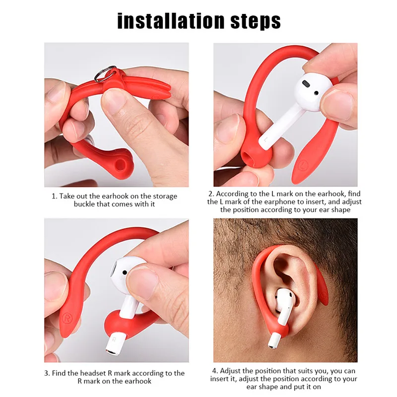 Ultra Light Silicone Earhook For AirPods 21Pro Mini Portable Earphone Ear Hook for Huawei Freebuds3 Wireless Bluetooth Headset (7)