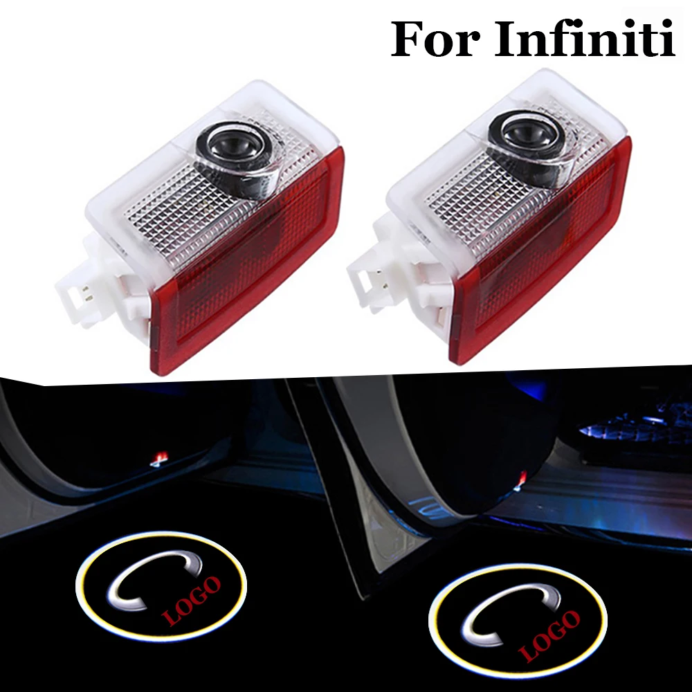 

For Infiniti Q30 2016-2019 Car Door Light Laser Projector Ghost Shadow Lamp Led Courtesy Auto Logo Welcome Light car accessories