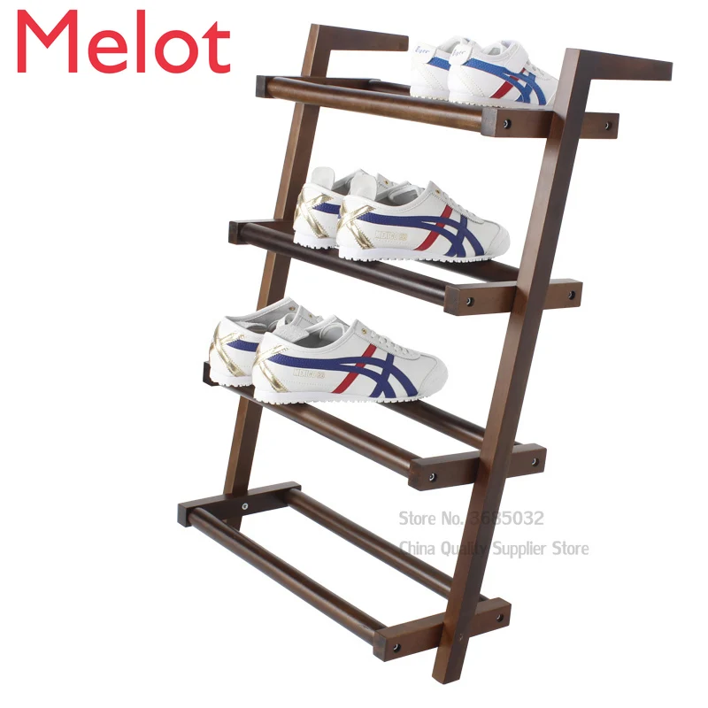 

Nordic Narrow Shoe Rack Japanese Creative Doorway Beech Storage Storage Rack Home Space-saving Multi-layer Japanese Shoe Rack