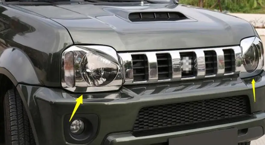 Для Suzuki JIMNY налобный фонарь Модифицированная птичья лампа тени angry eye металлическая рамка декоративные аксессуары