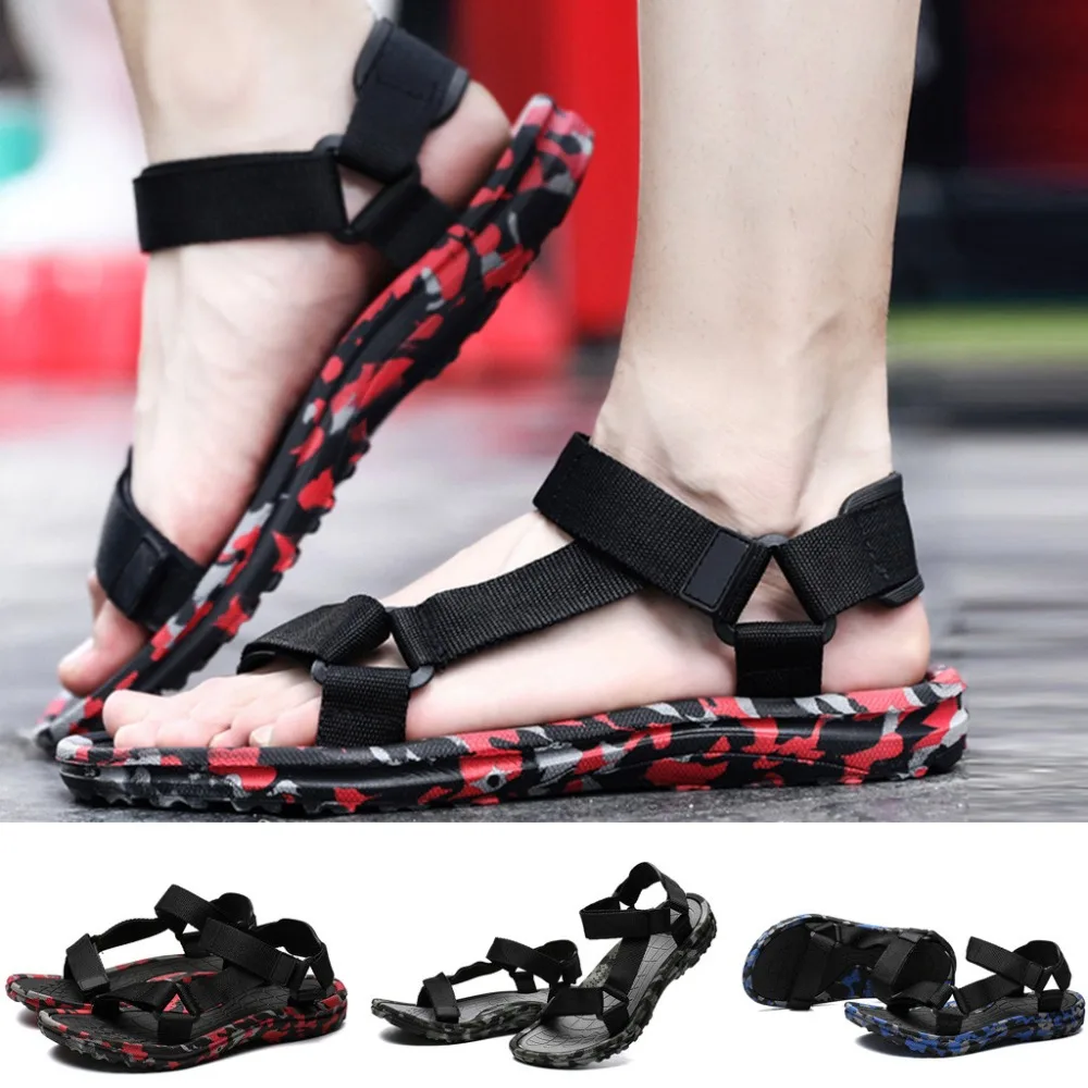 Sandals Men Shoes Leisure Mens Sandals Summer Shoes Flats Camouflage Open Toe Non-Slip Flip Flops Beach Shoes zapatos de hombre (7)